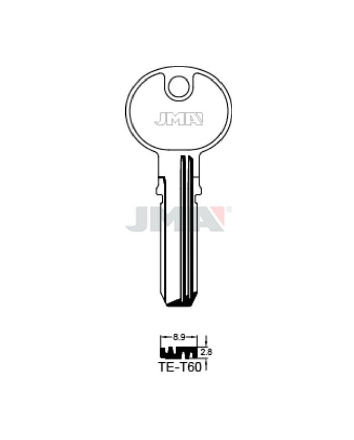 LLAVES BRUTO SEGURIDAD TE-T60    LATON