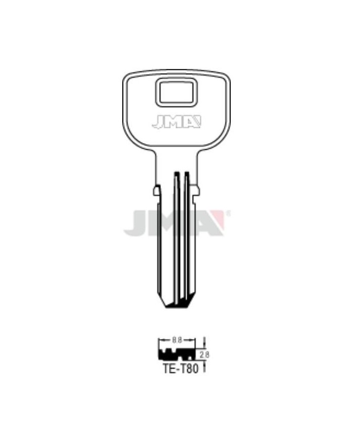 LLAVES BRUTO SEGURIDAD TE-T80    ALPACA