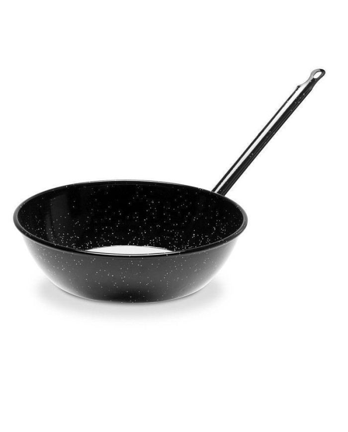SARTEN HONDA VITRIFICADA CON MANGO 32 CMS.