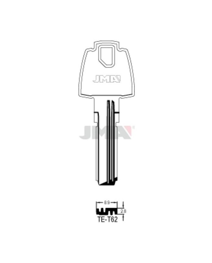 LLAVES BRUTO SEGURIDAD TE-T62    LATON