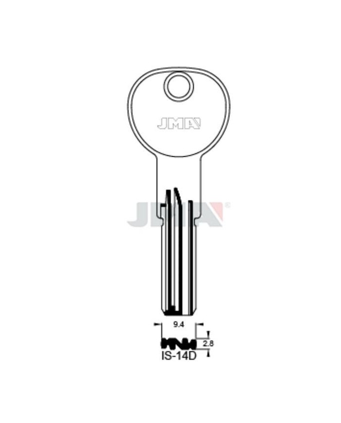 LLAVES BRUTO SEGURIDAD IS-14D    LATON