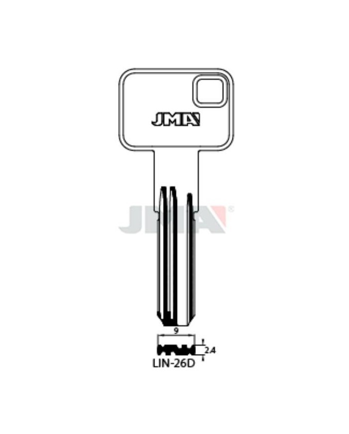 LLAVES BRUTO SEGURIDAD LIN-26D   LATON