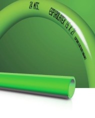 MANGUERA ESPIROLATEX VERDE 14X20 R/25MTS.
