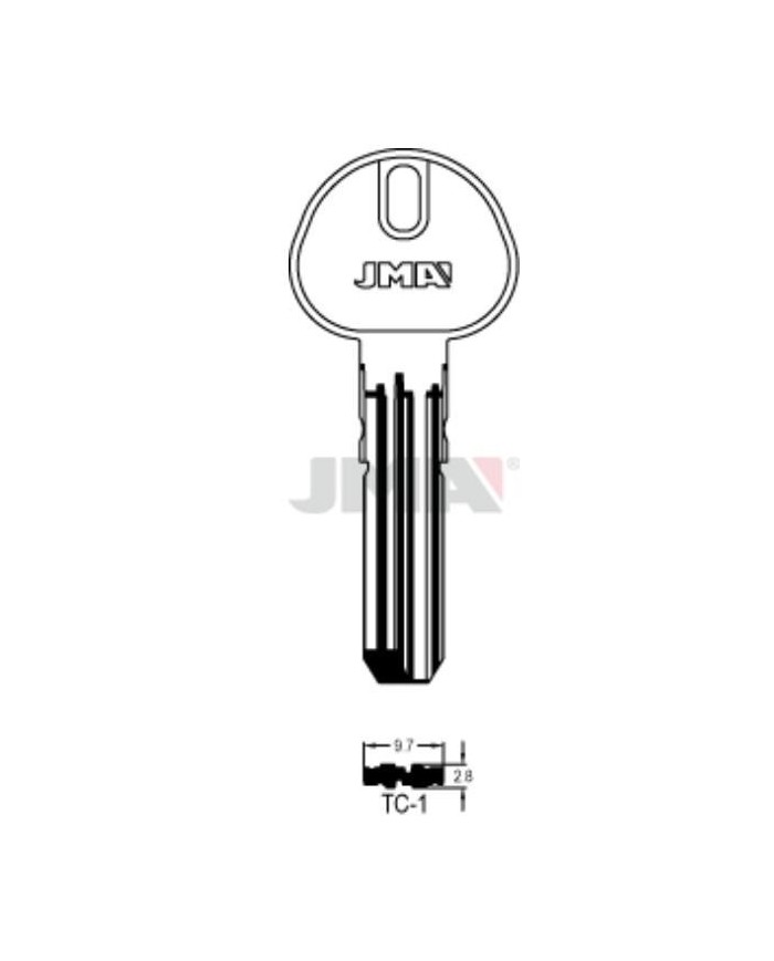 LLAVES BRUTO SEGURIDAD TC-1      LATON