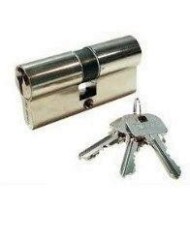 CILINDRO YALE NIQUELADO 60 MM. LEVA LARGA 30X30 LLAVES IGUALES 42825J