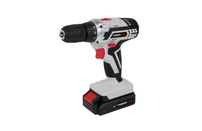 TALADRO PERCUTOR POWERPLUS 20V 1BAT 2Ah POWXB10060 362 ACCESORIOS.