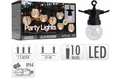 GUIRNALDA 50 LEDS 7'5 MTS. PARTY LIGHTS KOOP