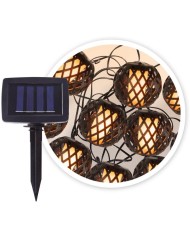GUIRNALDA LED SOLAR GSC 10 BOMBILLAS 2MTS. TENALI 2600-2700K