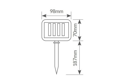 GUIRNALDA LED SOLAR GSC 10 BOMBILLAS 2MTS. TENALI 2600-2700K