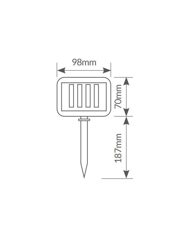 GUIRNALDA LED SOLAR GSC 10 BOMBILLAS 2MTS. TENALI 2600-2700K