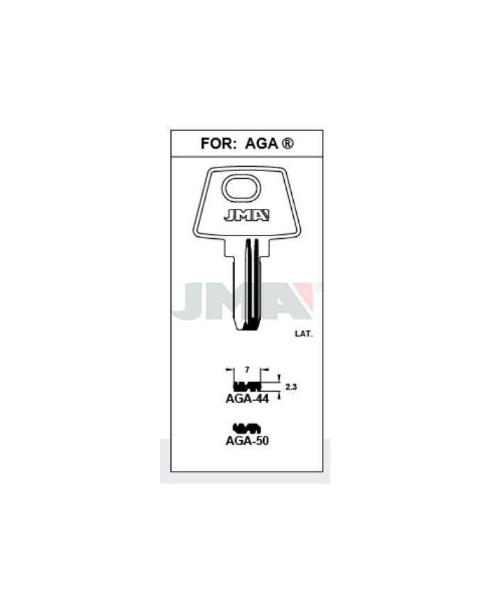 LLAVES BRUTO SEGURIDAD AGA-50    LATON