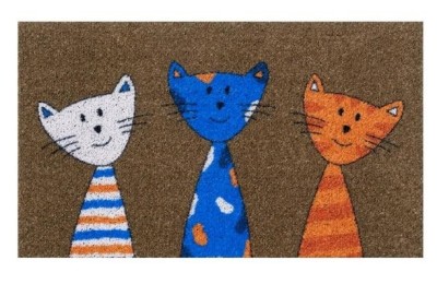 FELPUDO DUETT F/SINTETICA GATOS 70X40 CMS.