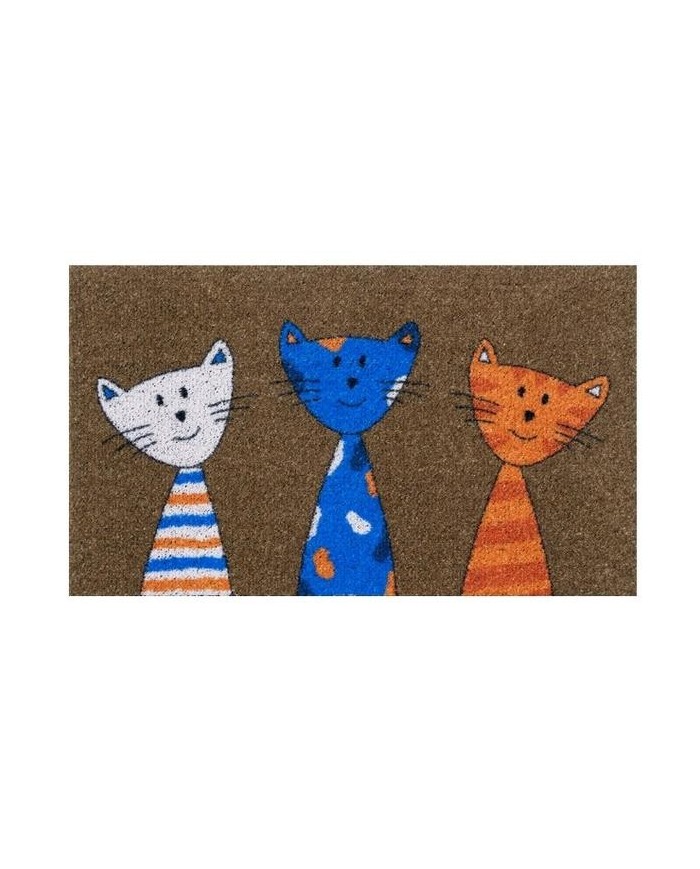 FELPUDO DUETT F/SINTETICA GATOS 70X40 CMS.