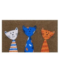 FELPUDO DUETT F/SINTETICA GATOS 70X40 CMS.