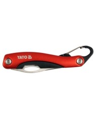 NAVAJA YATO PROFESIONAL CON MOSQUETON 75MM.