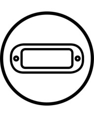 CONJUNTO TARJETERO TRANSPARENTE 65x25 MM. (10 UNIDADES)