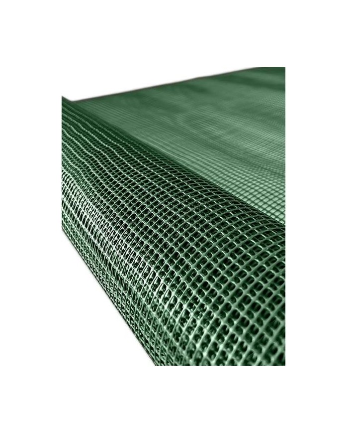 MALLA PLASTICO VERDE 5X5 GUMHA ROLLO 25MTS.