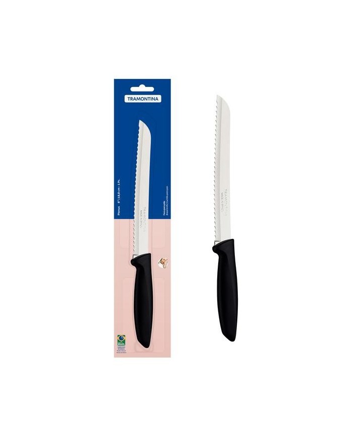 CUCHILLO TRAMONTINA MODELO PLENUS PANERO 200 MM.      23422108