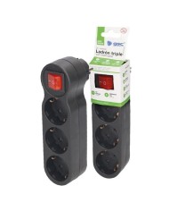 LADRON C/INTERRUPTOR GSC TRIPLE NEGRO 103000028       103000028