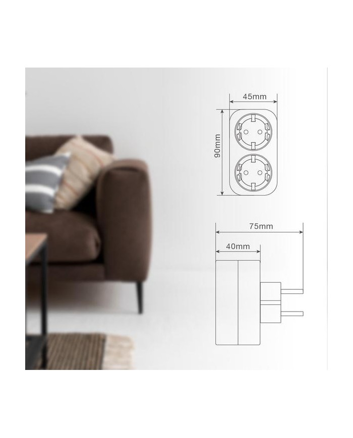 LADRON S/INTERRUPTOR GSC DOBLE NEGRO 103000024