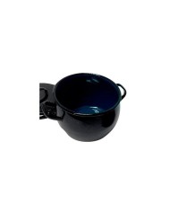 OLLA ABOMBADA ESMALTADA C/TAPA 16 CMS.
