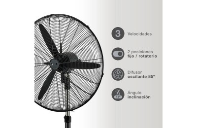 VENTILADOR PIE 200W.71CM. INDUSTRIAL GSC