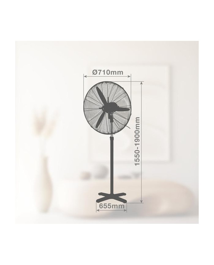 VENTILADOR PIE 200W.71CM. INDUSTRIAL GSC