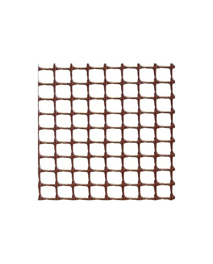 MALLA PLASTICO MARRON 9X9 GUMHA ROLLO 25MTS.