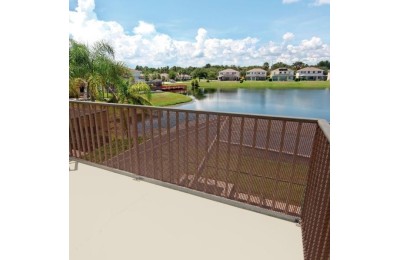 MALLA PLASTICO MARRON 9X9 GUMHA ROLLO 25MTS.