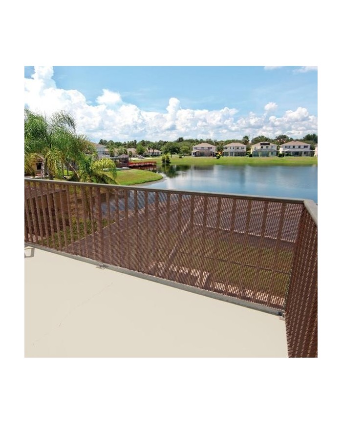 MALLA PLASTICO MARRON 9X9 GUMHA ROLLO 25MTS.