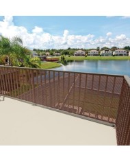 MALLA PLASTICO MARRON 9X9 GUMHA ROLLO 25MTS.