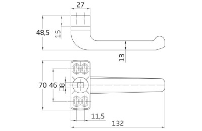 MANILLA EPSILON ALUMINIO PLATA AMIG JUEGO