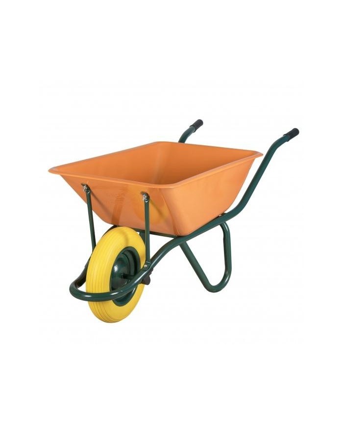 CARRETILLA OBRA ECO NARANJA RUEDA IMPINCHABLE