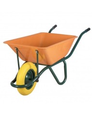 CARRETILLA OBRA ECO NARANJA RUEDA IMPINCHABLE