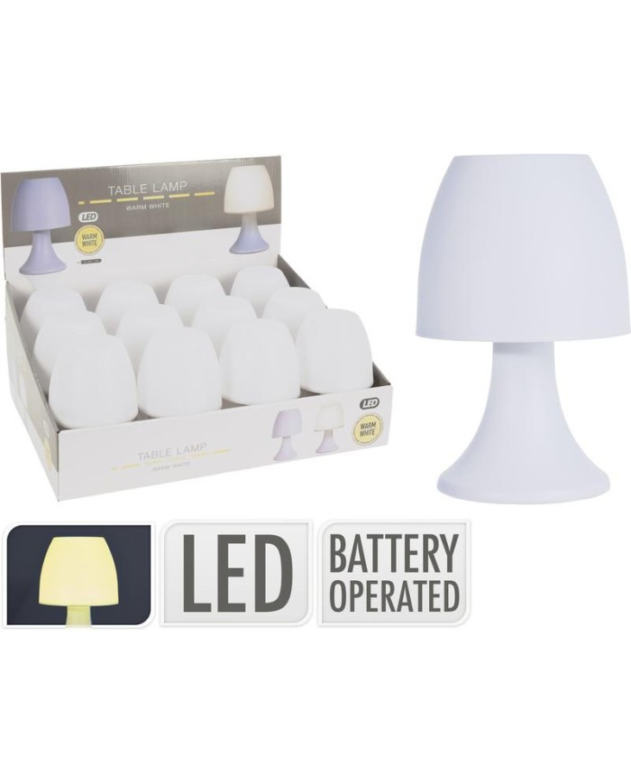 LAMPARA SOBREMESA 19CMS. BLANCA TABLE LAMP            CY5910440