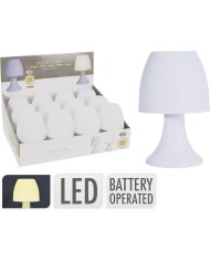 LAMPARA SOBREMESA 19CMS. BLANCA TABLE LAMP            CY5910440
