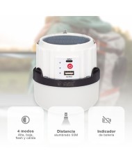 LINTERNA SOLAR GSC CAMPING RECARGABLE USB             201840003