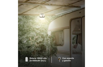 LINTERNA SOLAR LED CAMPING RECARGAB. GSC