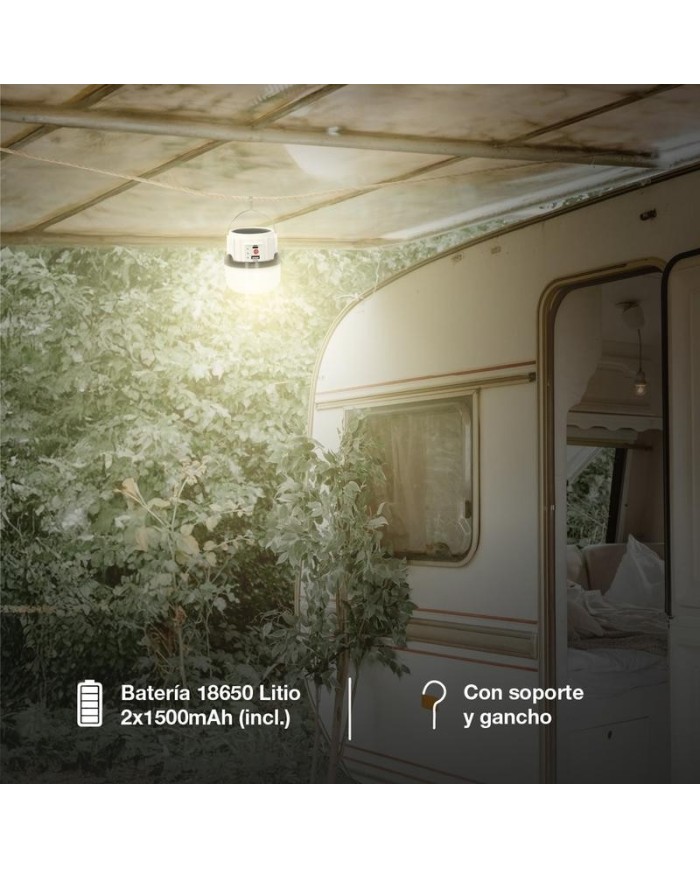 LINTERNA SOLAR GSC CAMPING RECARGABLE USB             201840003