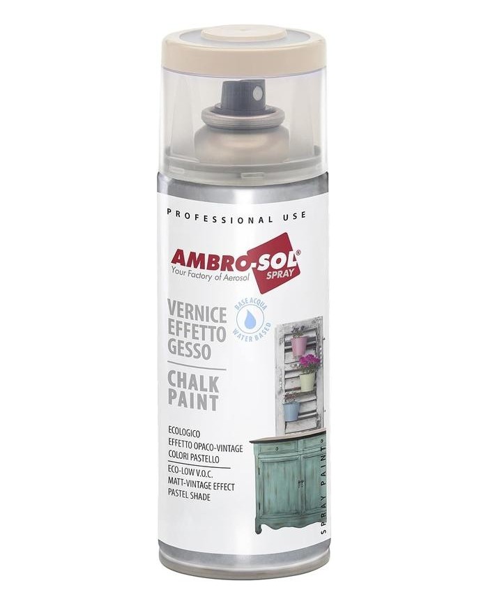 PINTURA SPRAY EFECTO TIZA BLANCO CREMA 400ML.