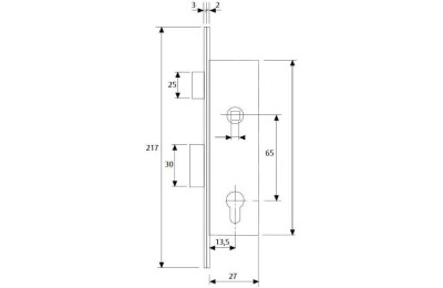 CERRADURA TESA 4200-15 HZ SIN CILINDRO