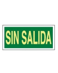 CARTEL 30X15 CMS. SIN SALIDA E-403