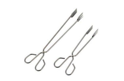 TENACILLA CARNE INOXIDABLE 25CM CON PALA SAUVIC