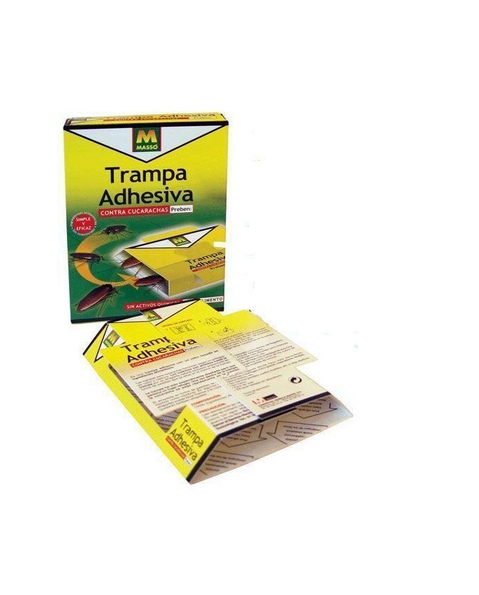 TRAMPA ADHESIVA CUCARACHAS 5U. MASSO