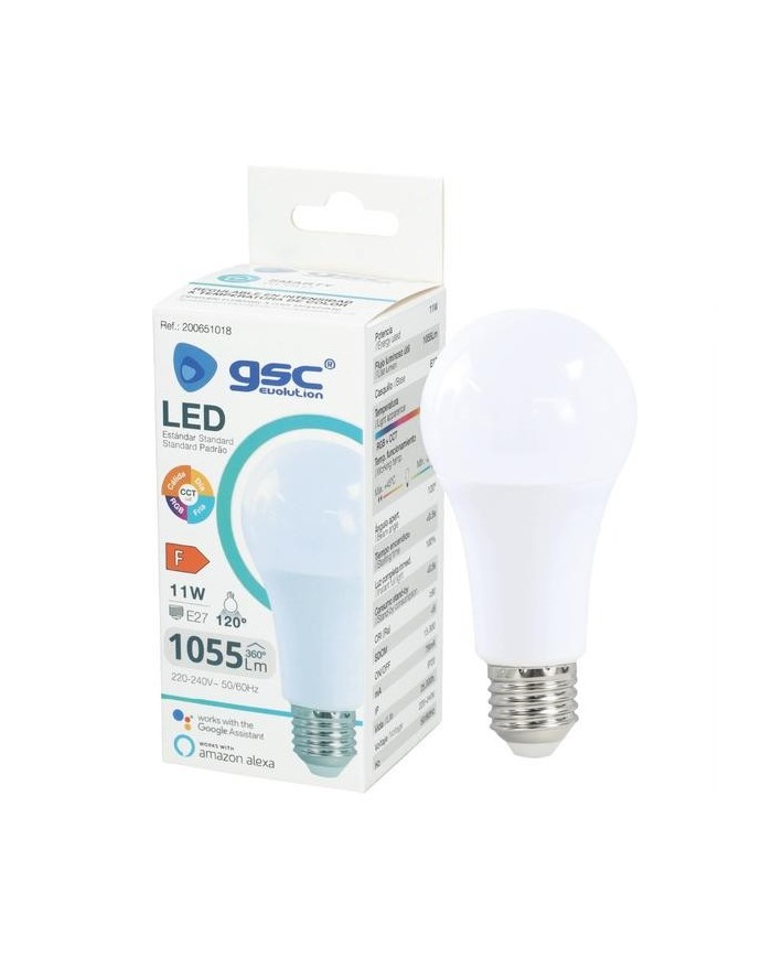 BOMBILLA LED GSC INTELIGENTE WIFI Y BLUETOOTH 11W E27 2700-6500K 200651018