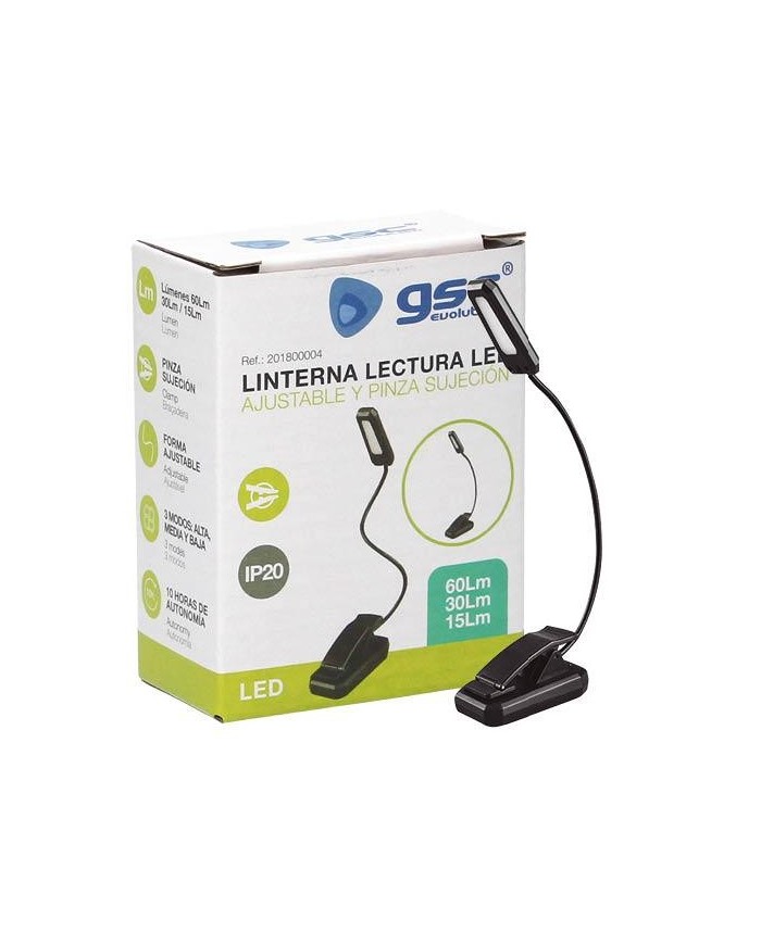 LINTERNA LECTURA LED PINZA SUJECCION GSC              201800004