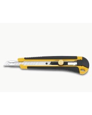 CUTTER 3 CLAVELES CON RUEDA DE BLOQUEO BIMATERIAL 9 MM. 00212