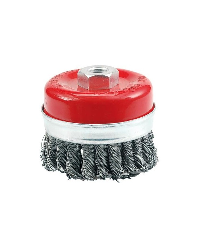 CEPILLO VOREL ACERO COPA TRENZADO 80 MM. 06975