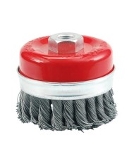 CEPILLO VOREL ACERO COPA TRENZADO 80 MM. 06975