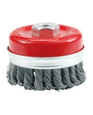 CEPILLO VOREL ACERO COPA  TRENZADO 100 MM. 06976